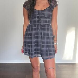 Mesh sweetheart minidress